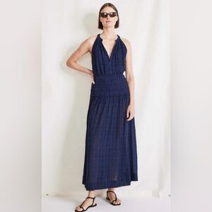 APIECE APART NEW LIPPARD MAXI DRESS- MIDNIGHT
